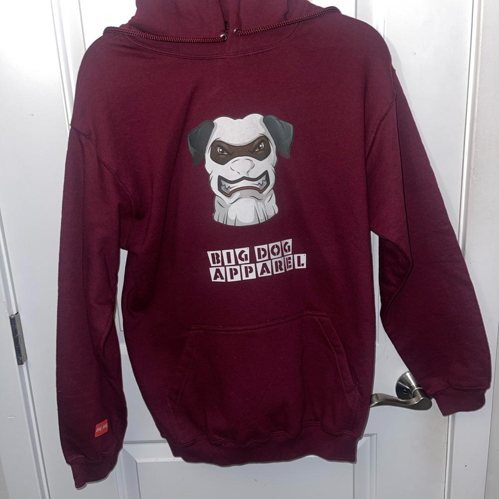 Big Dog Apparel Maroon Hoodie